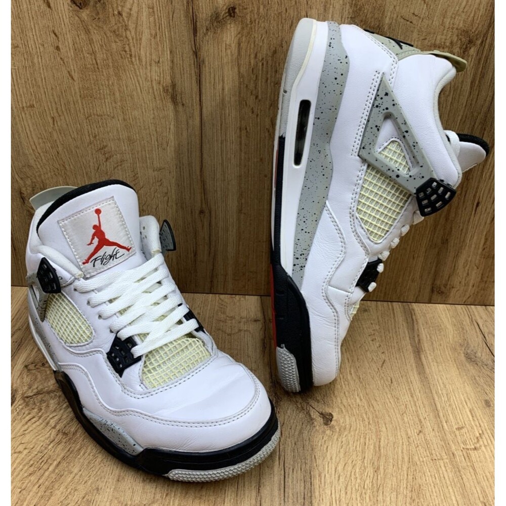 Nike Air Jordan 4 Retro White Cement 2016 (840606-192) Men’s Size 10 – Used